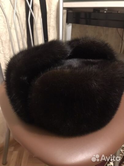 Норковая шапка мужская ушанка