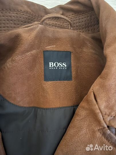 Куртка кожаная мужская Hugo Boss