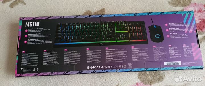 Клавиатура и мышь cooler master ms110