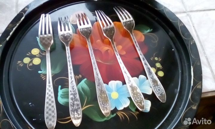 Серебро и мельхиор,столовые приборы