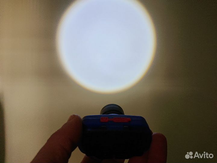 Налобный аккумуляторный фонарь (zoom/USB) 3 режима