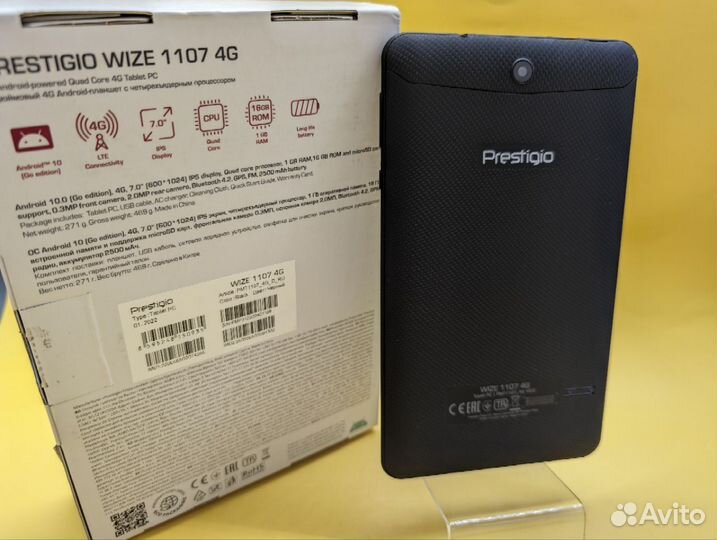 Планшет Prestigio wize 1107 4G 1/16 гб