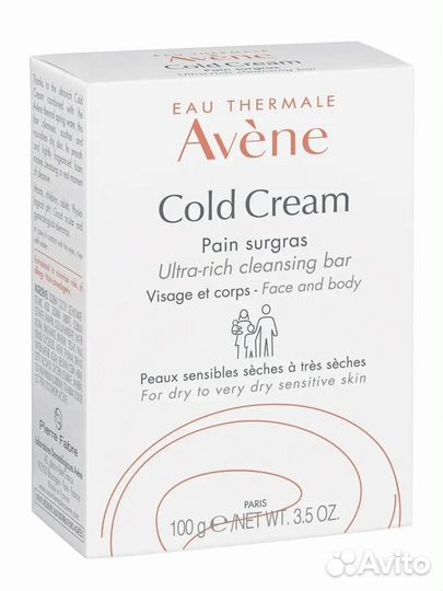 Avene Авен мыло сверхпитательное с колд-кремом