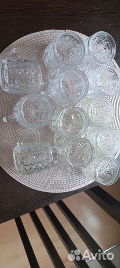 Чашки хрустальные 12шт