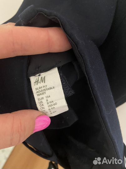 Костюм школьный H&M с рубашкой 134