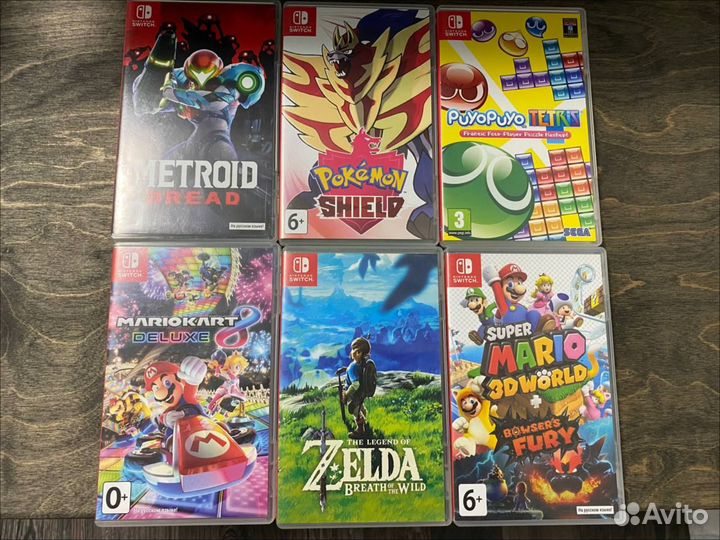Игры для Nintendo Switch (Metroid/Pokemon/Zelda)