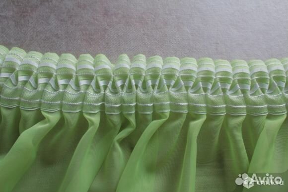 Шторная лента широкая
