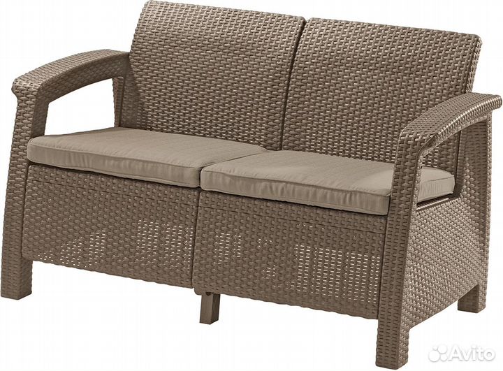 Диван пластиковый Корфу (Corfu love seat) (Миасс)