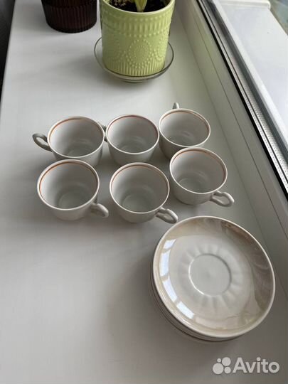 Кофейный сервиз 6 пар