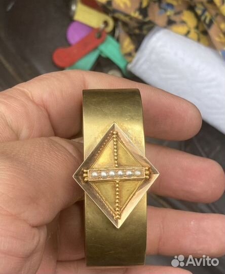 Золотой атикварный браслет 56 пробы