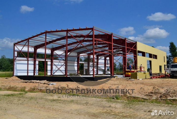 Ангары из сендвич панели xc297