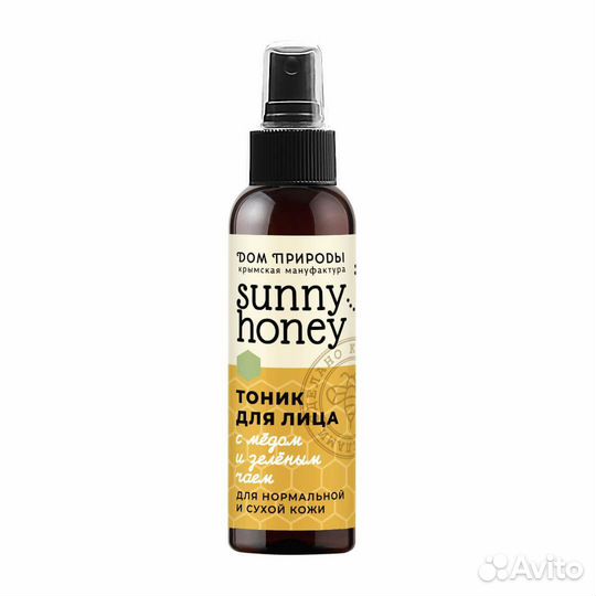 Тоник для лица с медом и зеленым чаем Sunny honey