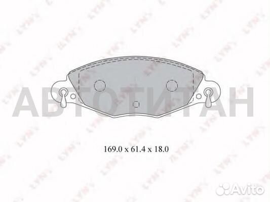 Колодки тормозные дисковые citroen C5 (DC ) 00-04/citroen C5 (RC ) 04-08/ lynxauto BD2209
