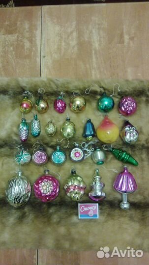 Елочные игрушки и новогодние украшения 50-70г СССР