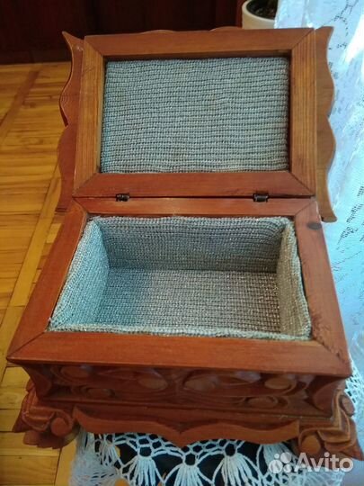 Шкатулка ларец сосна резьба по дереву