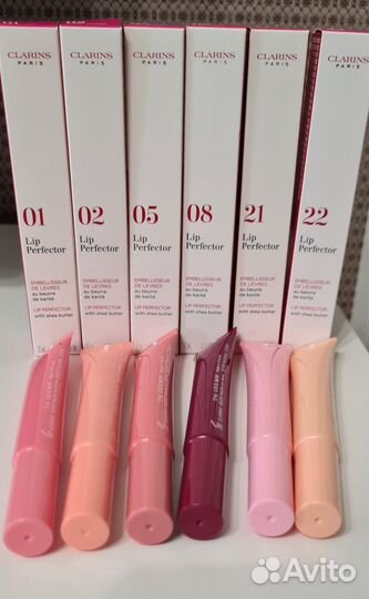 Clarins блеск для губ 01,02,05,08,21,22