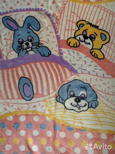 Детское одеяло плед новое 110*140см