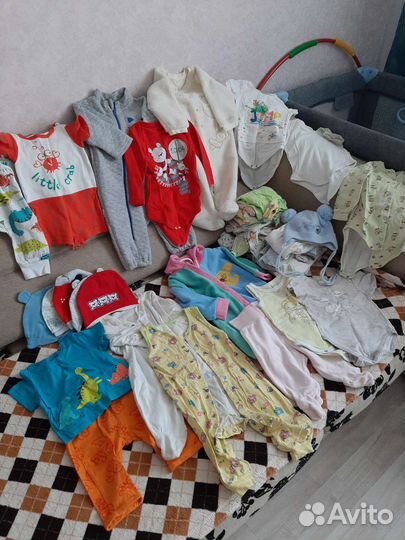 Детские вещи пакетом от 0 до года