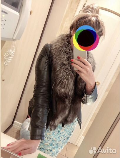 Горжетка-воротник из чернобурки