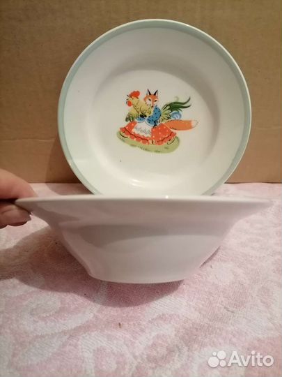 Набор детской фарфоровой посуды