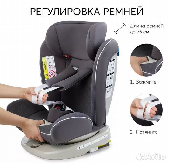 Автокресло Happy Baby Unix isofix 0-36 кг новое