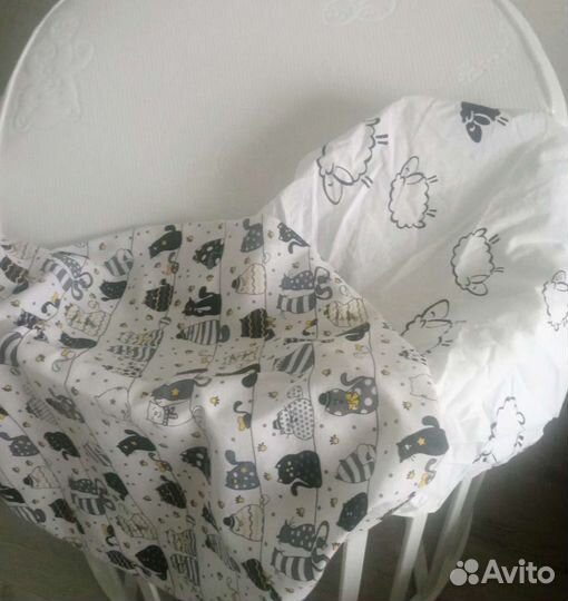 Матрас детский 75*75 + 2 простыни на резинках