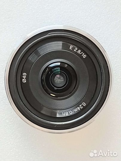 Объектив Sony 16mm f/2.8 E (SEL-16F28)