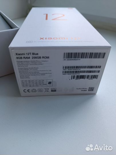 Xiaomi 12T, 8/256 ГБ