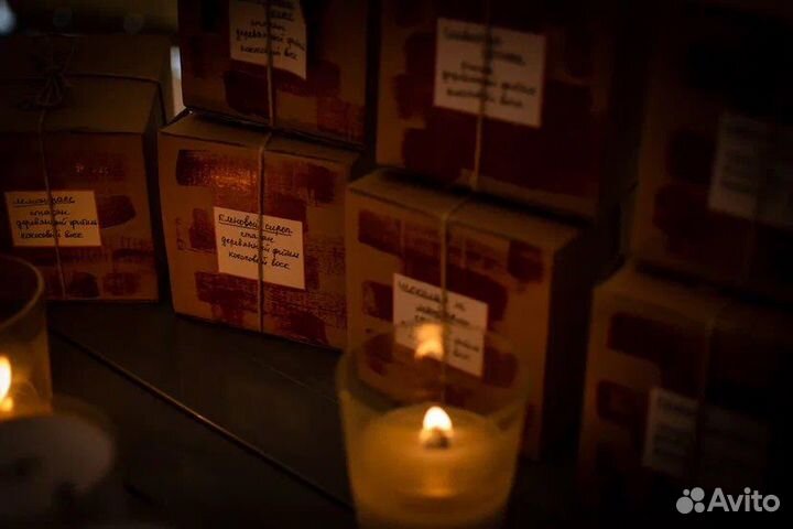 Ароматические свечи из кокосового воска