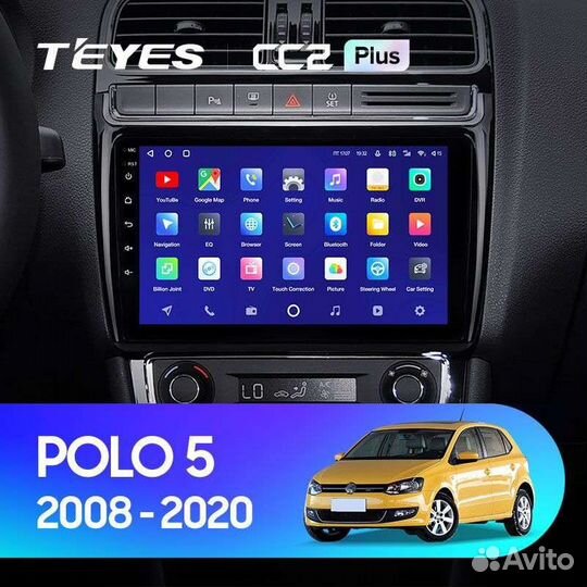 Магнитола Volkswagen Polo 5 2008-2020 Teyes