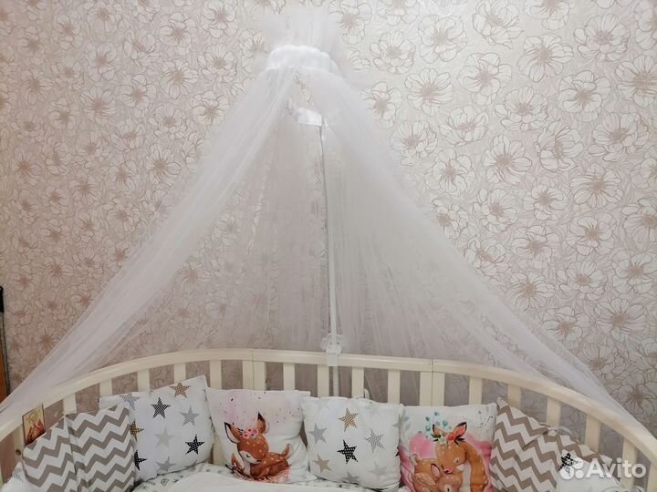 Балдахин с держателем в кроватку