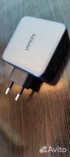 Зарядное устройство ugreen Type-C,Type-A 100Вт,GaN