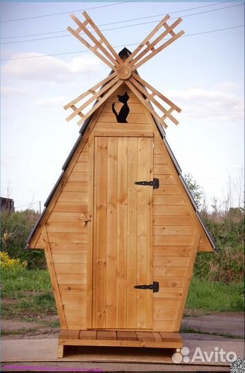 Дачный туалет деревянный TVP568