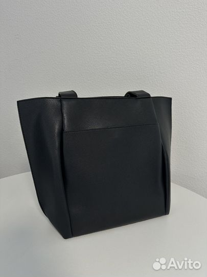 Сумка-шопер женская, черная