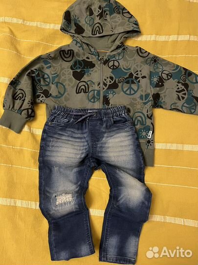 Кофта джинсы 104-110р для мальчика