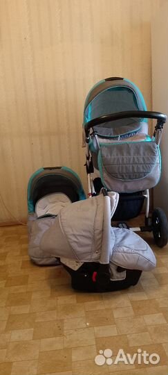 Коляска adamex 3 в 1 бу