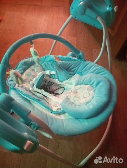 Детские электронные качели шезлонг