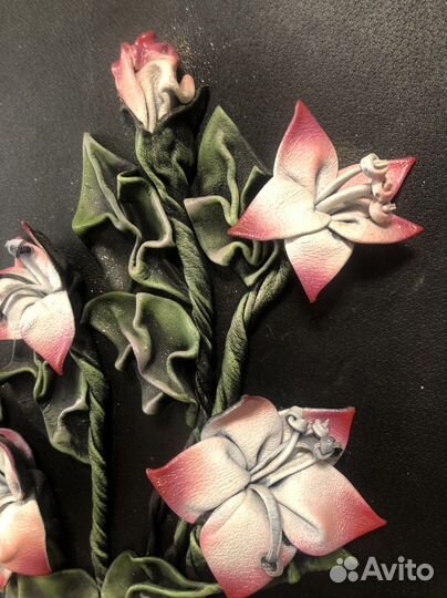 Картина из натуральной кожи 60х80