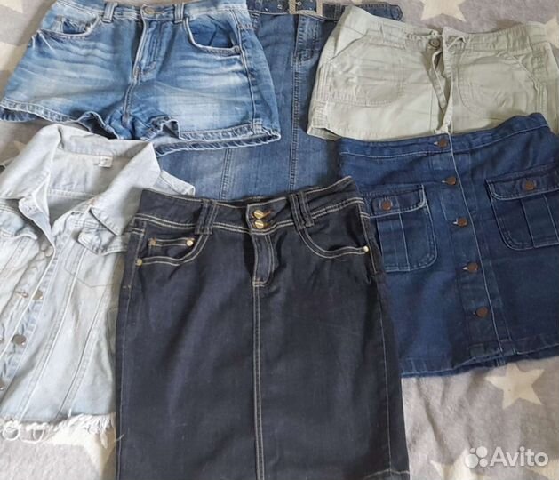 Джинсовые вещи женские 46 размер