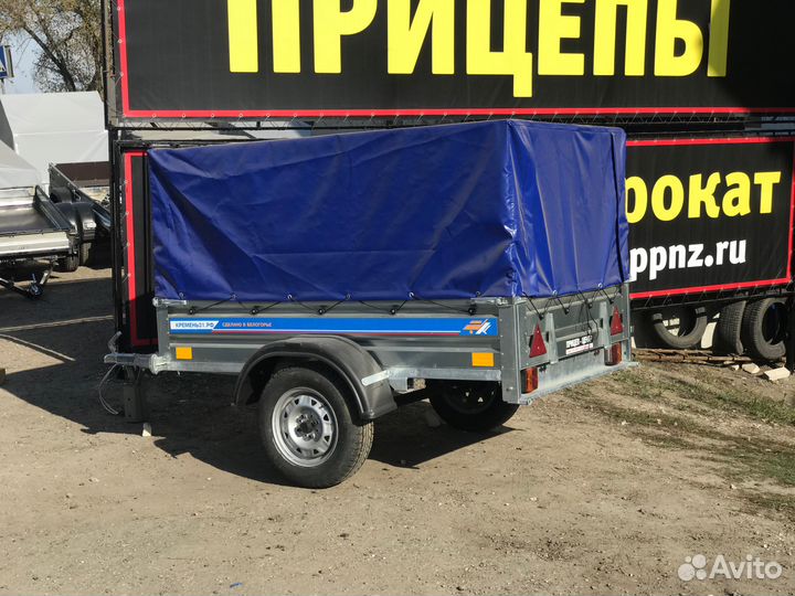 Прицеп Кремень Профи 2х1,3 А высокий тент