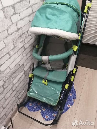 Детские санки коляска ника