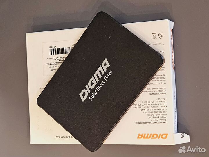 Твердотельный накопитель digma 256 гб SATA