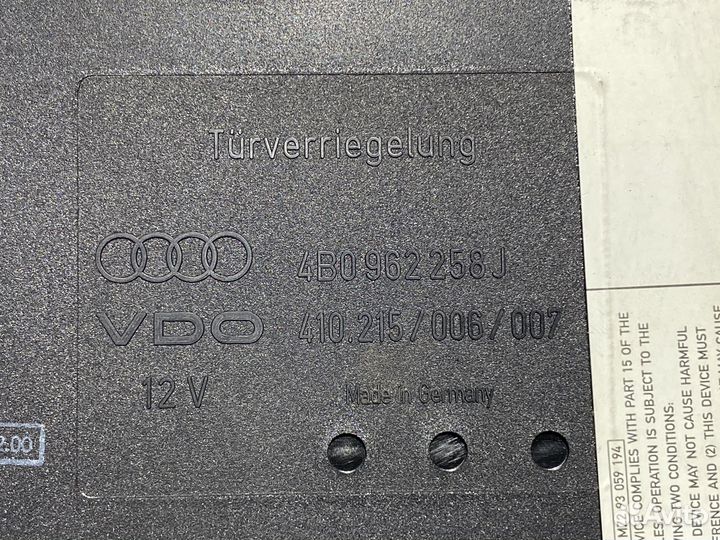 Блок комфорта Audi A6 C5 4B0962258