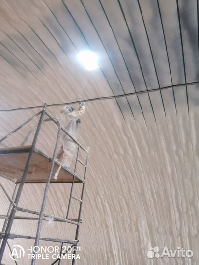 Утепление ангаров пенополиуретаном ппу напыление