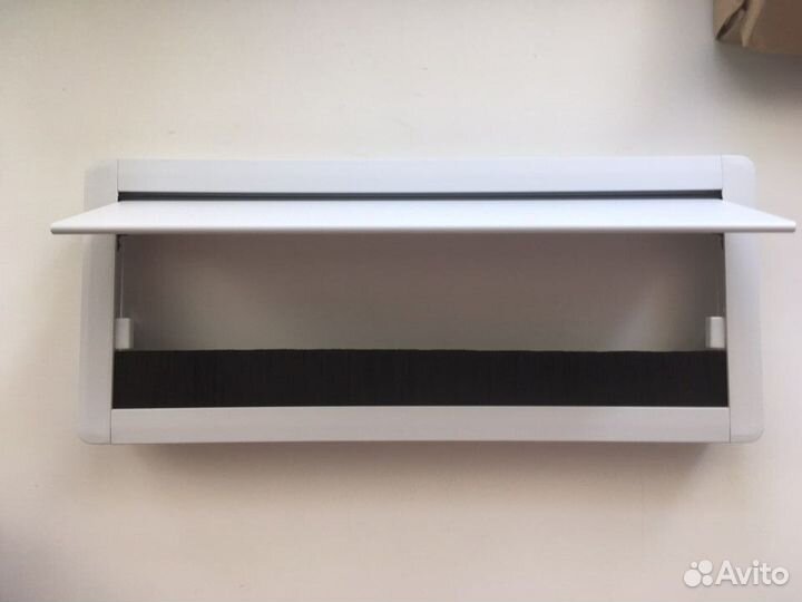 Заглушка кабель канала прямоугольная для стола