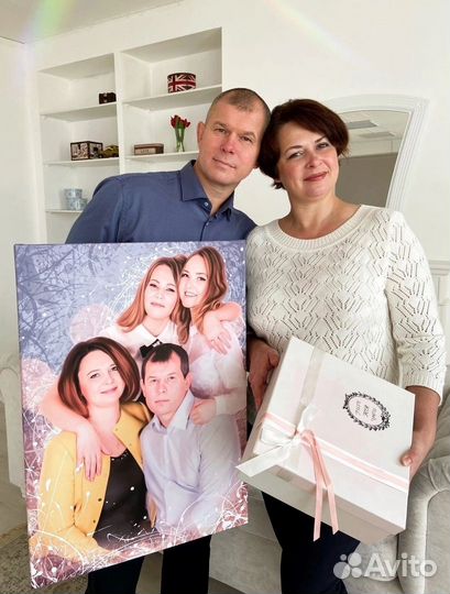 Портрет по фото, портрет на холсте