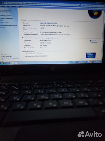 Нетбук hp