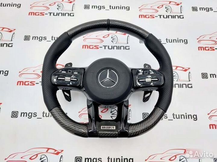 Руль B карбон Mercedes E-class 213 238 купе AMG