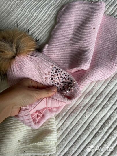 Шапка и снуд детская, 2-3г