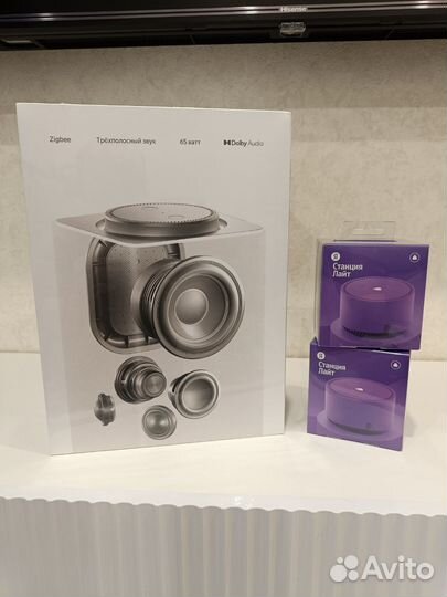 Умная колонка Яндекс станция Макс с zigbee 65 Вт